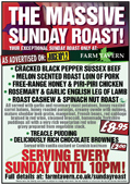 Farm Tavern Massive Sunday Roast Poster